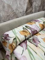 COPRILETTO MATRIMONIALE FONDO BEIGE CON DISEGNO CALLE 260X270 - immagine 3