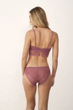 PROMISE - Bralette con slip in pizzo e microtulle - immagine 2