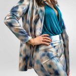 MANUELA RIVA-Elegante tailleur fantasia laminato