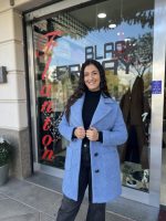 B COAT-Cappotto corto taglio dritto