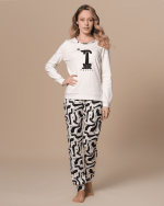 PEPITA - Pigiama caldo cotone pantalone fantasia - immagine 2