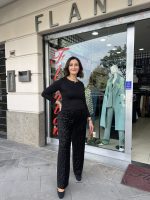 CORTE DEI GONZAGA GOLD - Pantalone pailettes