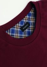PEROFIL - Pigiama flanella e cotone bordeaux