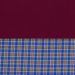 PEROFIL - Pigiama flanella e cotone bordeaux - immagine 2