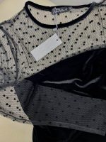 PIERRE MANTOUX - Maglia sottogiacca con maniche in microtulle - immagine 2