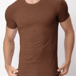 PEROFIL - T-shirt girocollo x-touch azzurro melange