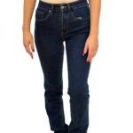 INFLUENCER - Jeans dritto vita alta