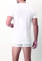 PEROFIL-T-Shirt Pima Cotton Scollo a V - immagine 2