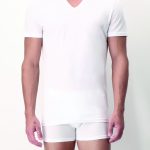 PEROFIL-T-Shirt Pima Cotton Scollo a V