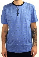 PEROFIL - Stampa Lisca Pigiama Corto - immagine 2