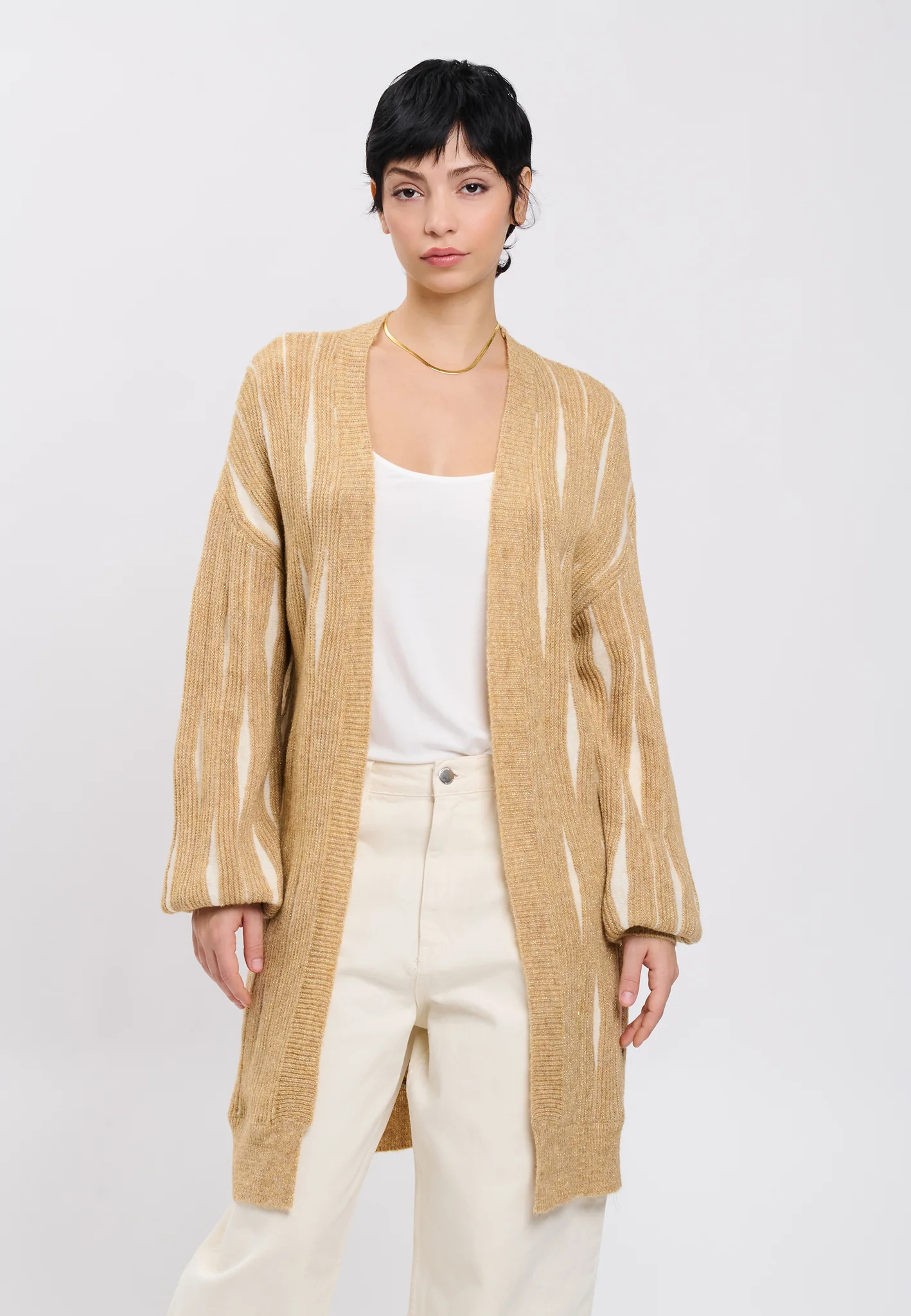 y147 (1) INFLUENCER - Cardigan Bicolor - immagine 1